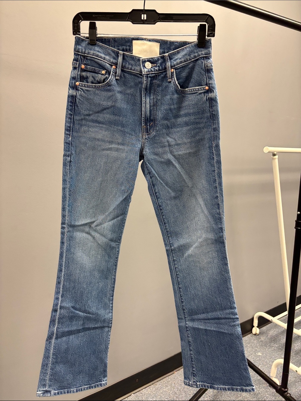 MOTHER Medium Blue The Outsider Flood flare Jeans W/O Tag